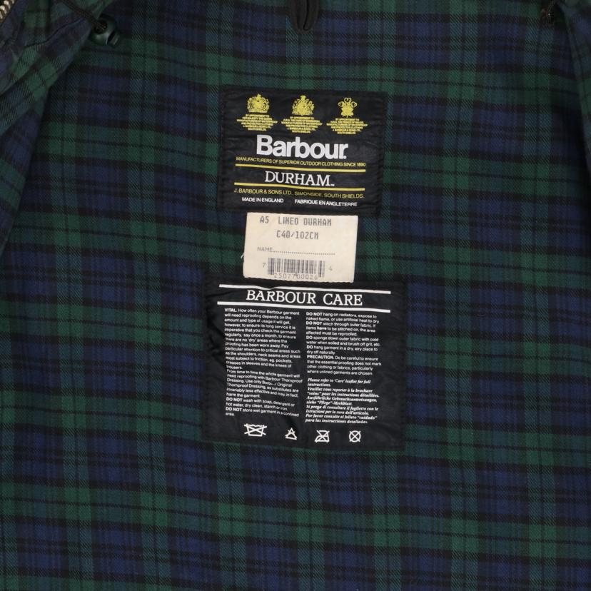 Barbour バブワー/ダーハムオイルドメンズジャケット/Lサイズ/A5 LINED DURHAM//Bランク/89