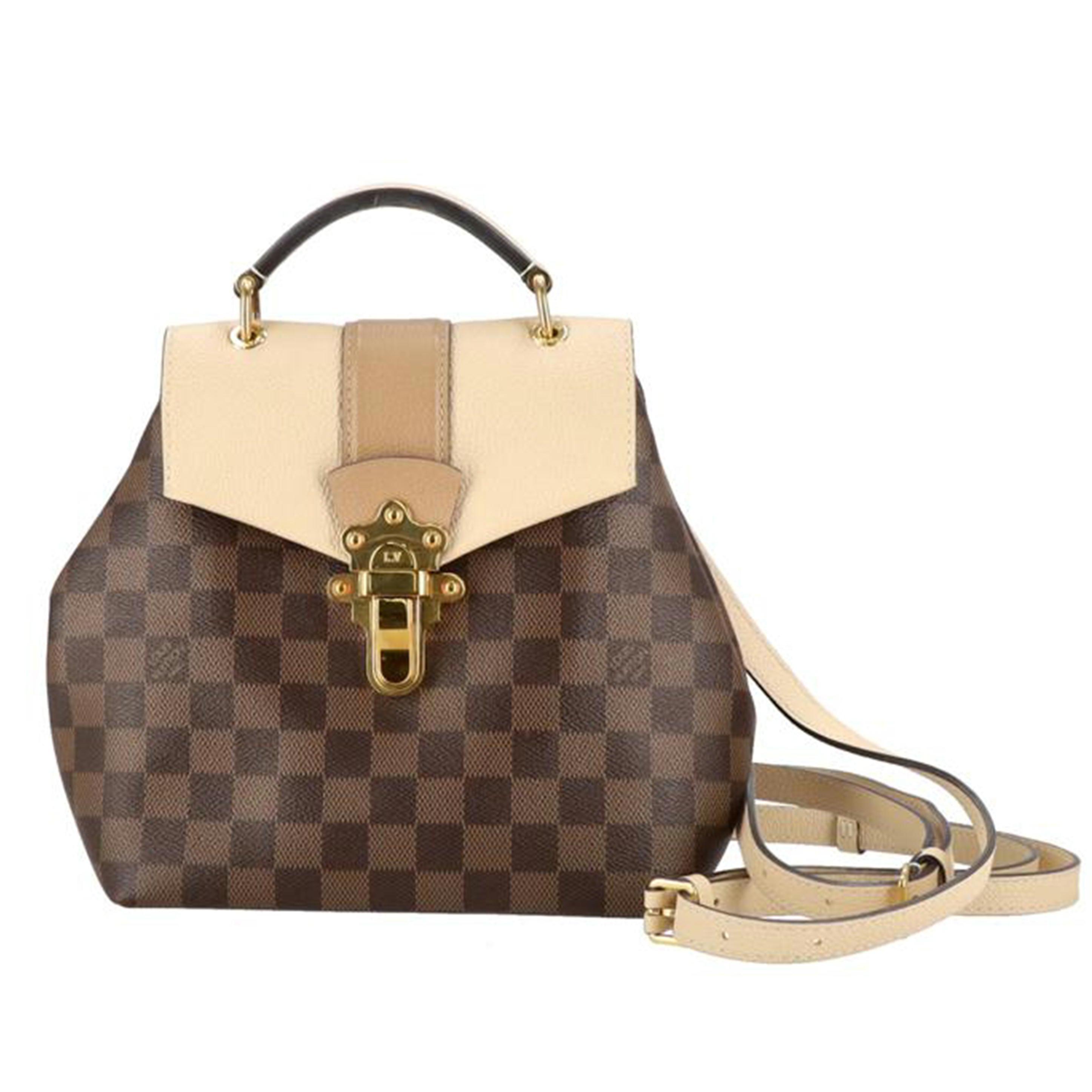 LOUIS VUITTON ルイヴィトン/クラプトン・バックパック／ダミエ／エベヌ・クレーム　/N42259//SR4***/ABランク/91