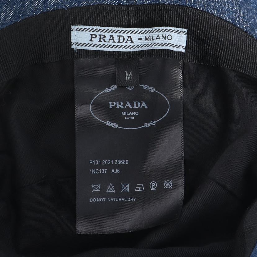 PRADA プラダ/トライアングルロゴ／デニムバケットハット/1NC137//ｻｲｽﾞ:M/Aランク/91