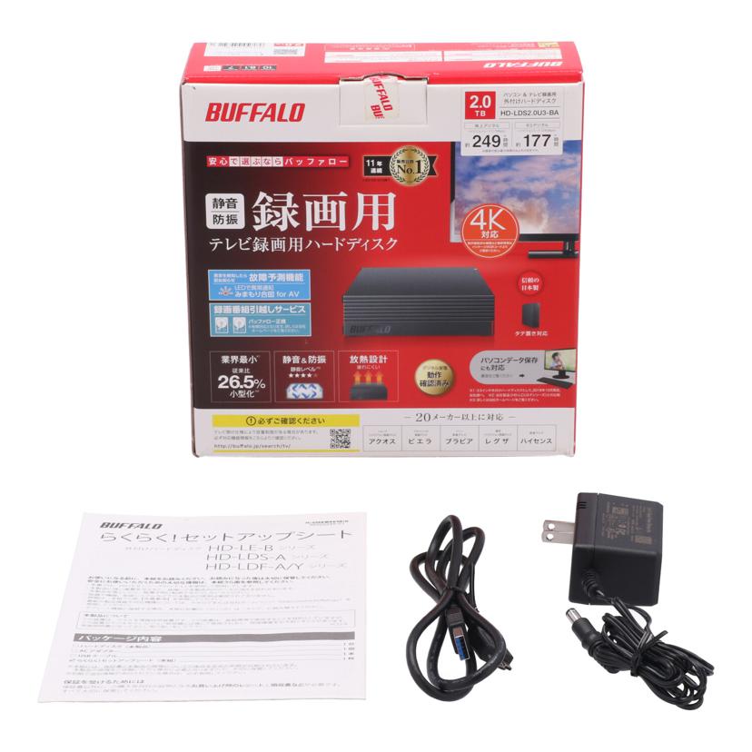 BUFFALO バッファロー　/外付けHDD　2TB/HD-LDS2.0U3-BA//10493410617901/Bランク/62