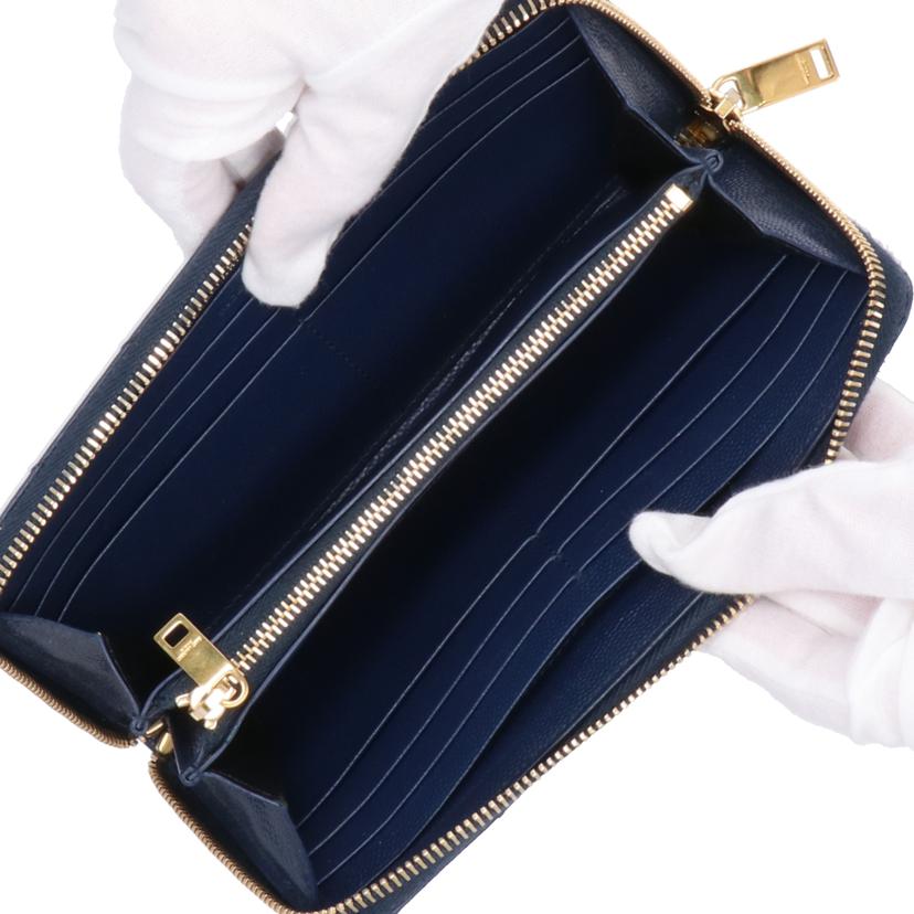 SAINT　LAURENT サンローラン/Vステッチ／ラウンドファスナー/358094//ABランク/91