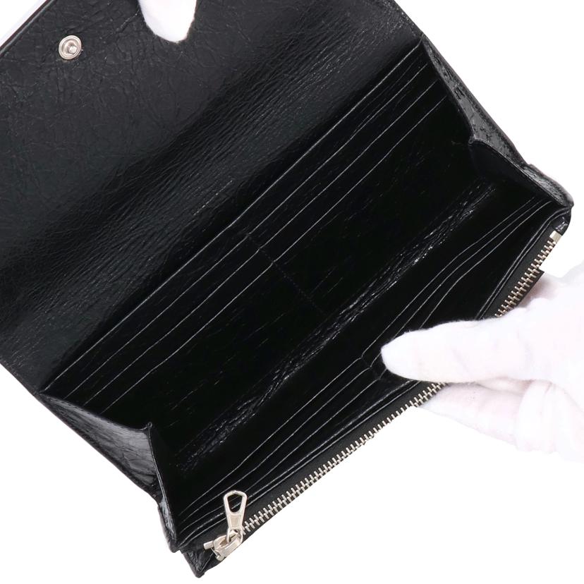 BALENCIAGA バレンシアガ/エッセンシャル／ヴィンテージ風折財布/542008･1000//ABランク/91