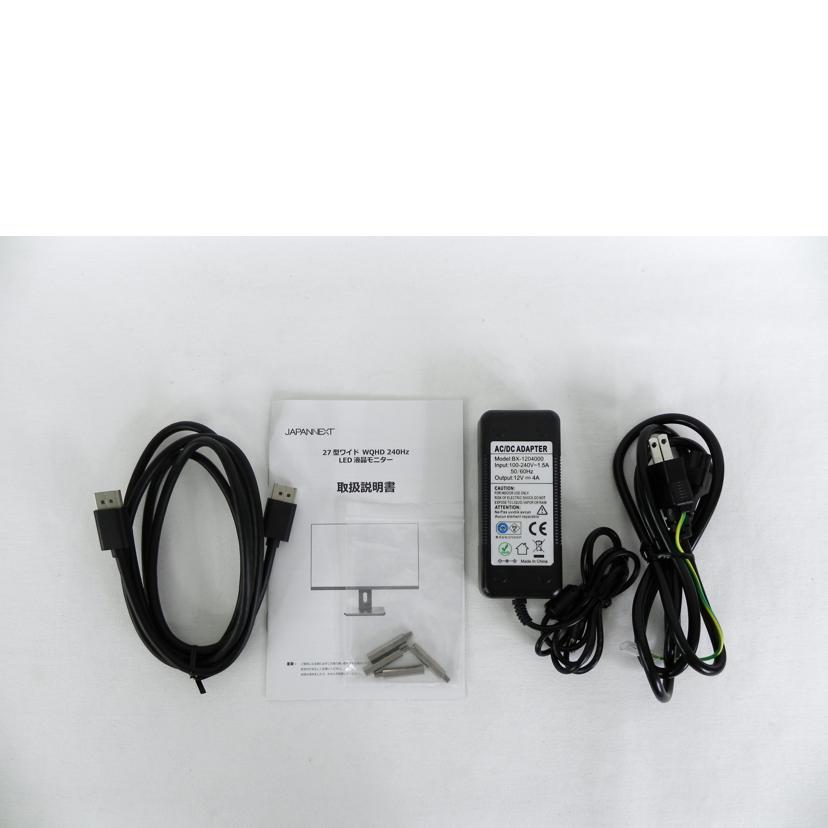 JAPANNEXT ジャパンネクスト/27型ワイド　ゲーミングモニター/JN-27IPS240WQHDR-HSP//64976S27Q240H2312N200/Aランク/81