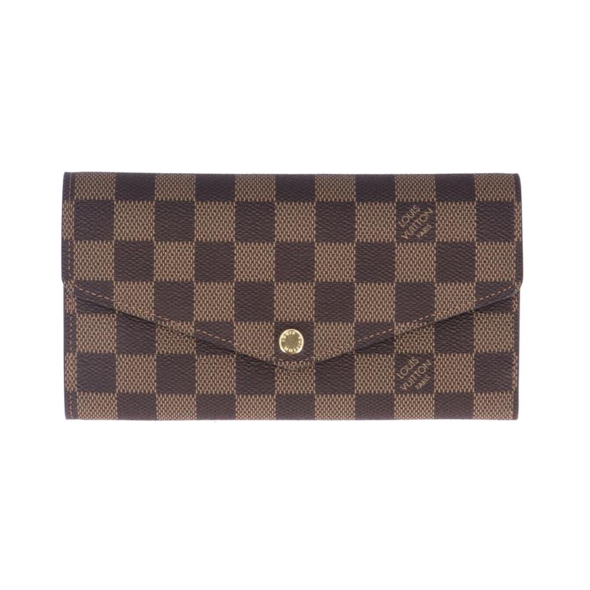LOUIS　VUITTON ルイ・ヴィトン/ポルトフォイユ・サラ／ダミエ／エベヌ/N63209//RFI*/Aランク/09