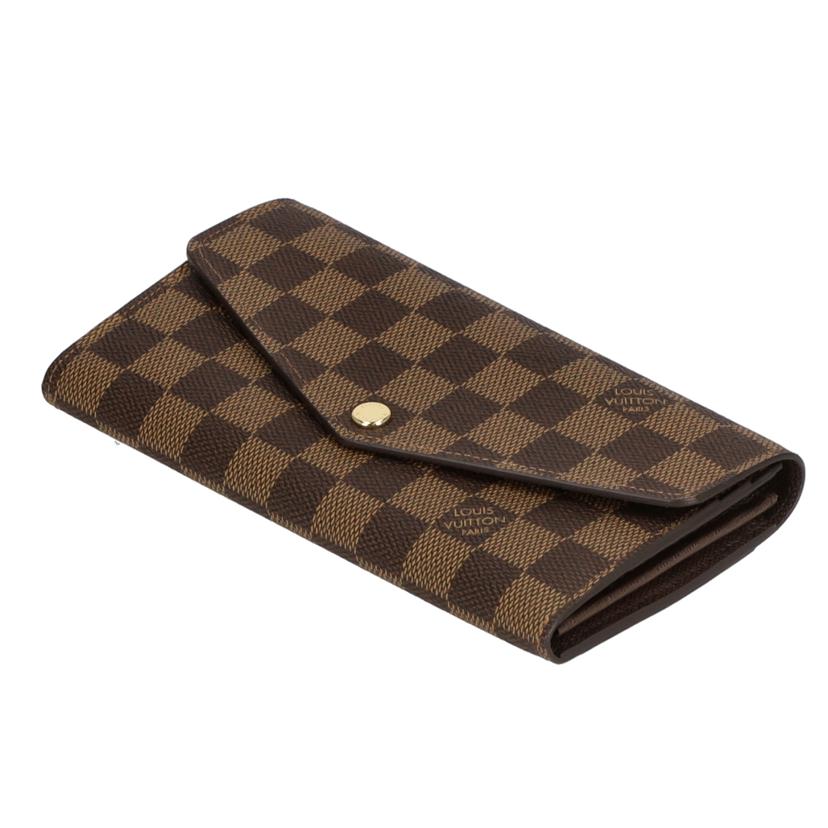 LOUIS　VUITTON ルイ・ヴィトン/ポルトフォイユ・サラ／ダミエ／エベヌ/N63209//RFI*/Aランク/09