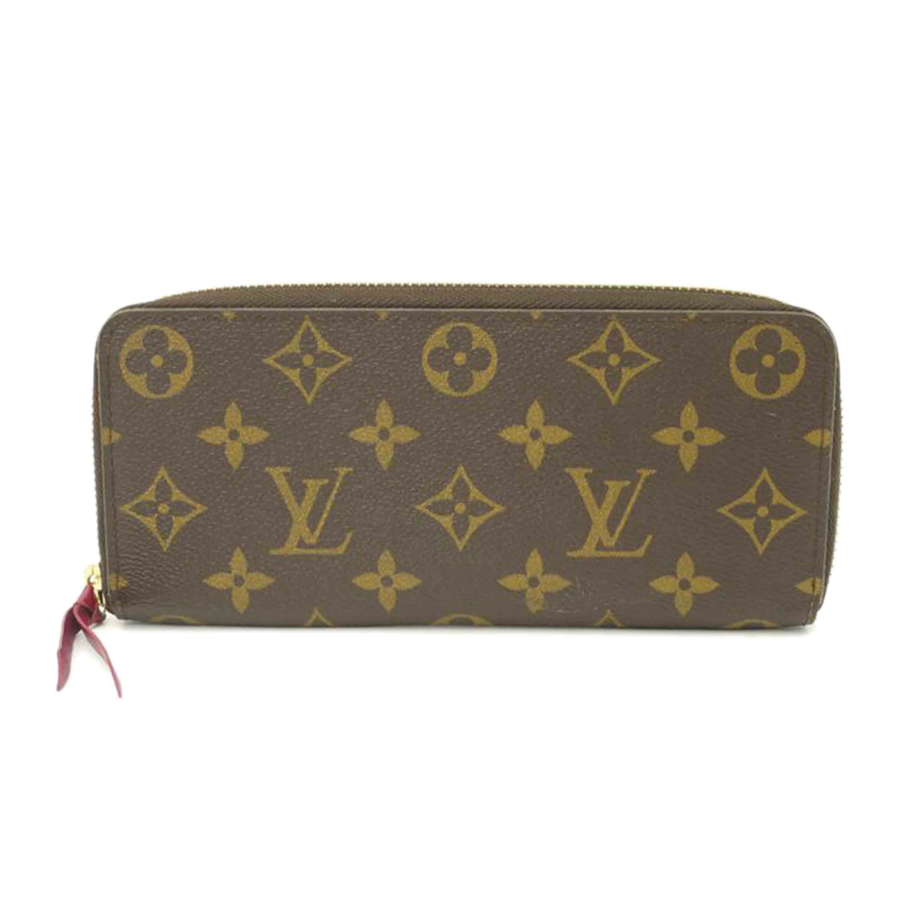 LOUIS　VUITTON/ポルトフォイユ・クレマンス／モノグラム／フューシャ/M60742//SP4***/Aランク/69