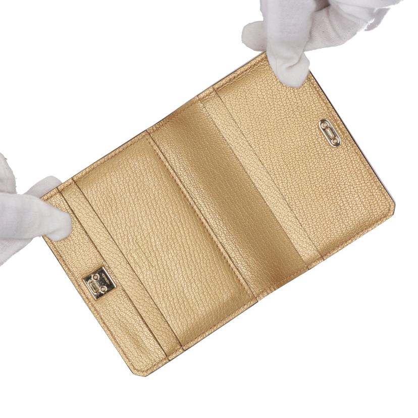 HERMES エルメス/メドール／カードケース／DOREゴールド//W/SAランク/91