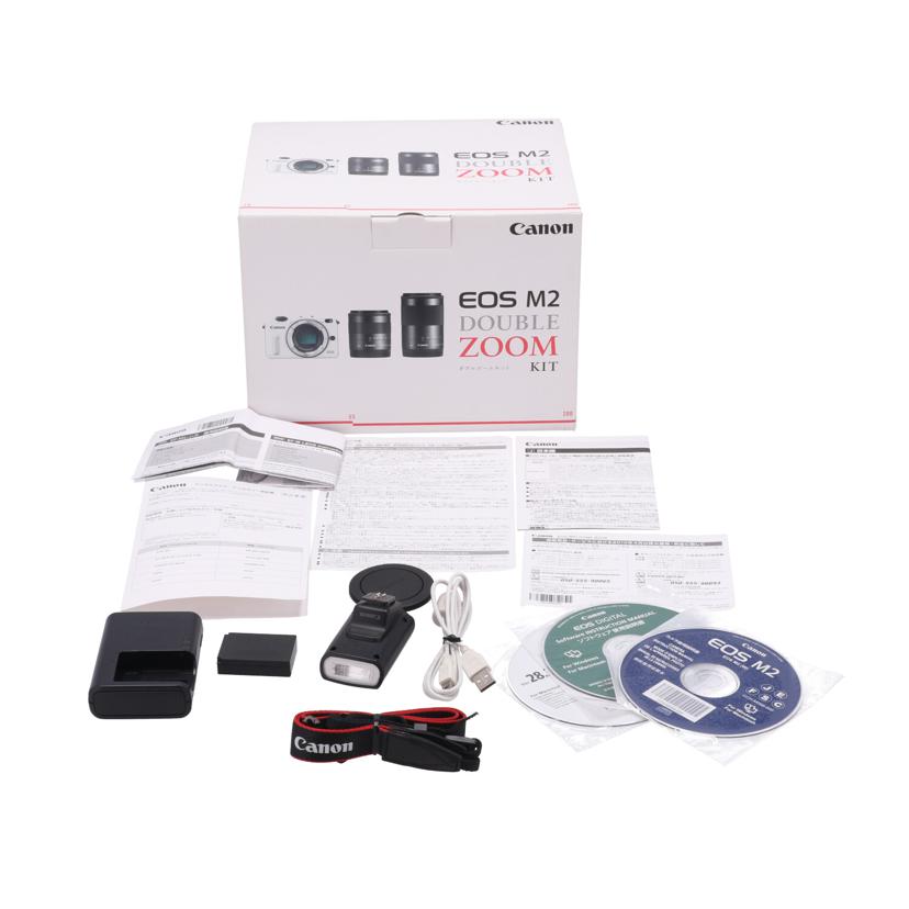 Canon キヤノン　/ミラーレス一眼　ダブルズームキット/EOS M2  ﾀﾞﾌﾞﾙｽﾞｰﾑｷｯﾄ//091082100652/Bランク/64