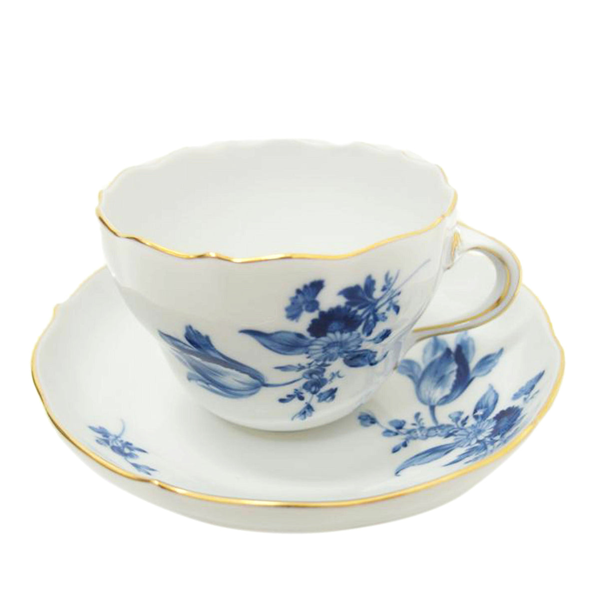 Meissen マイセン/カップ＆ソーサー/青い花//00572/Aランク/88