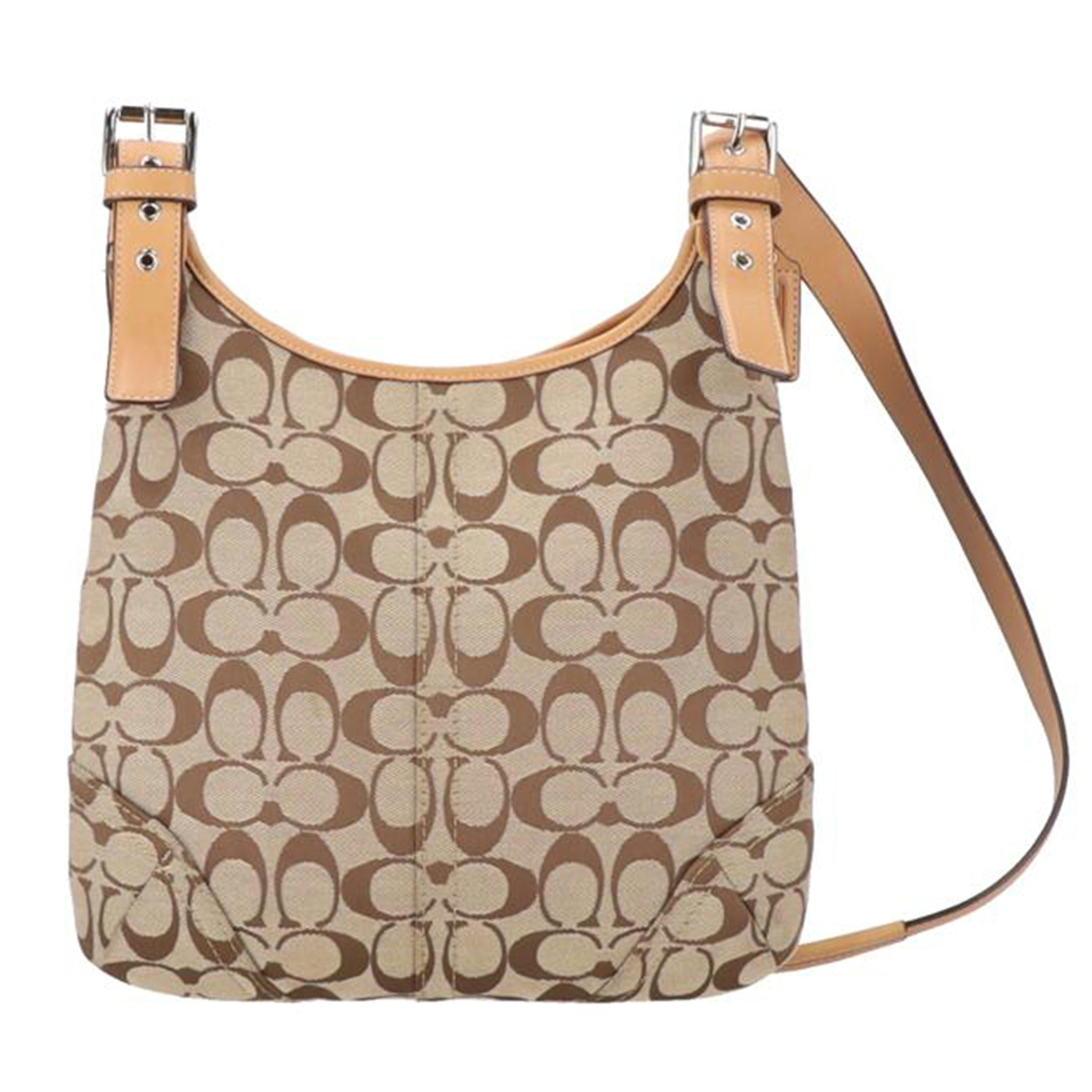 123 COACH コーチ シグネチャー アクセサリーポーチ ハンドバッグ