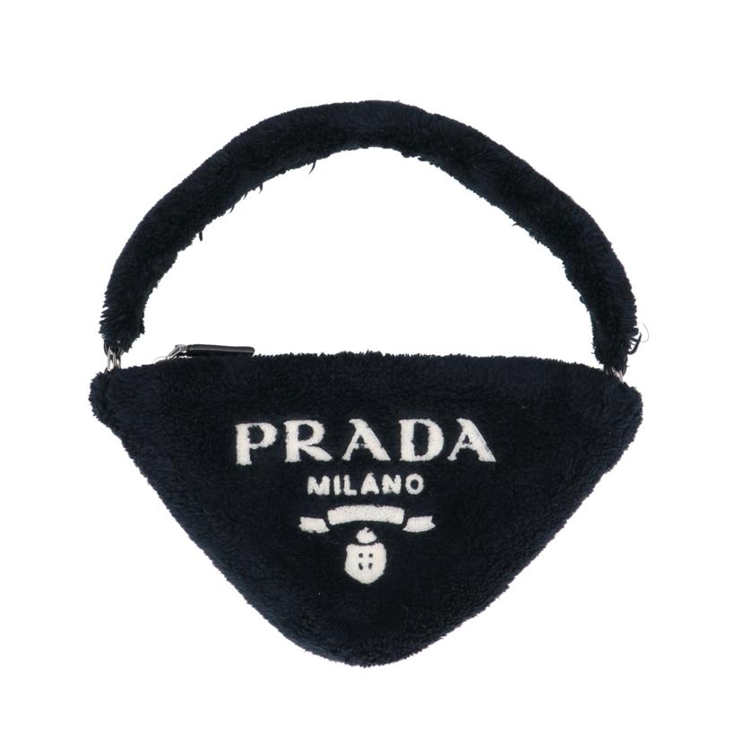 PRADA プラダ/テリークロス／トライアングルロゴハンドバッグ//ABランク/91