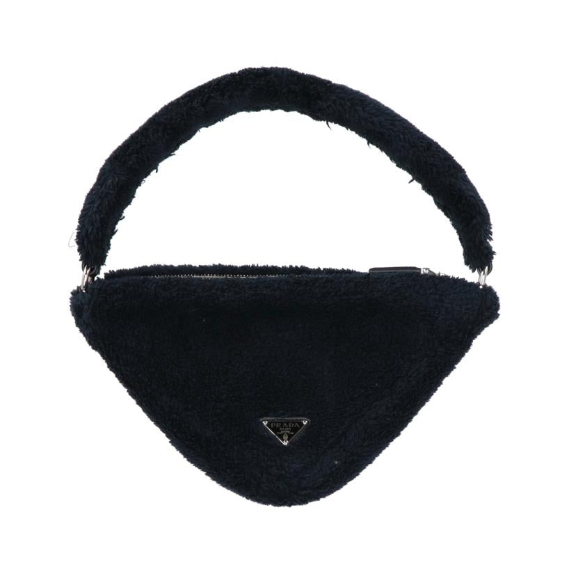 PRADA プラダ/テリークロス／トライアングルロゴハンドバッグ//ABランク/91