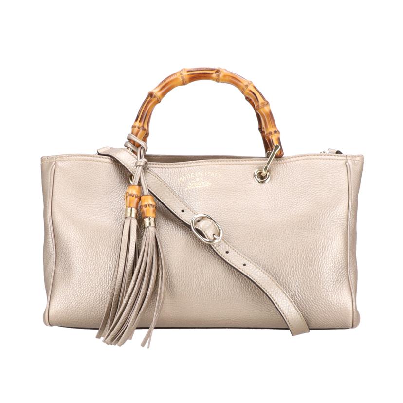 GUCCI グッチ/バンブーショッパーレザートートバッグ/323660//001***/ABランク/24