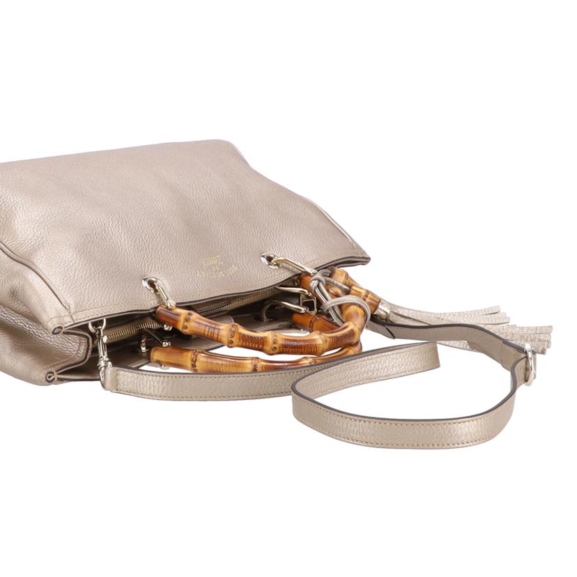 GUCCI グッチ/バンブーショッパーレザートートバッグ/323660//001***/ABランク/24