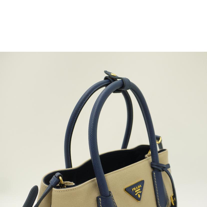 PRADA プラダ/カナパ2wayトート/バイカラー//158*****/Aランク/69