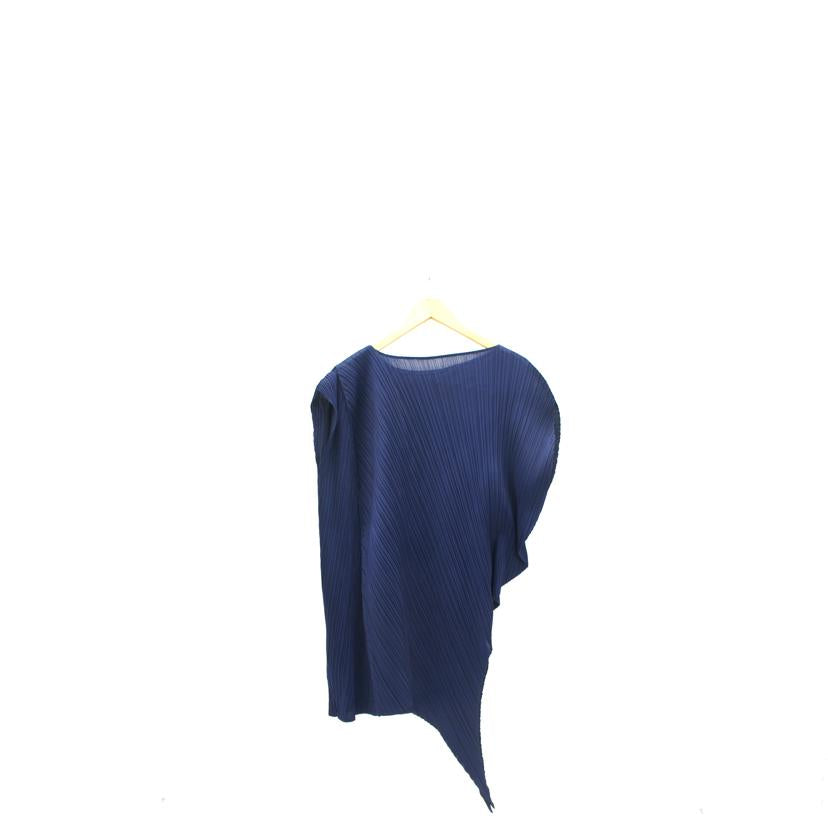 PLEATS　PLEASE　 プリーツプリーズ/PLEATS　PLEASE　イッセイミヤケ　アシンメトリー　カットソー　NV//Bランク/78