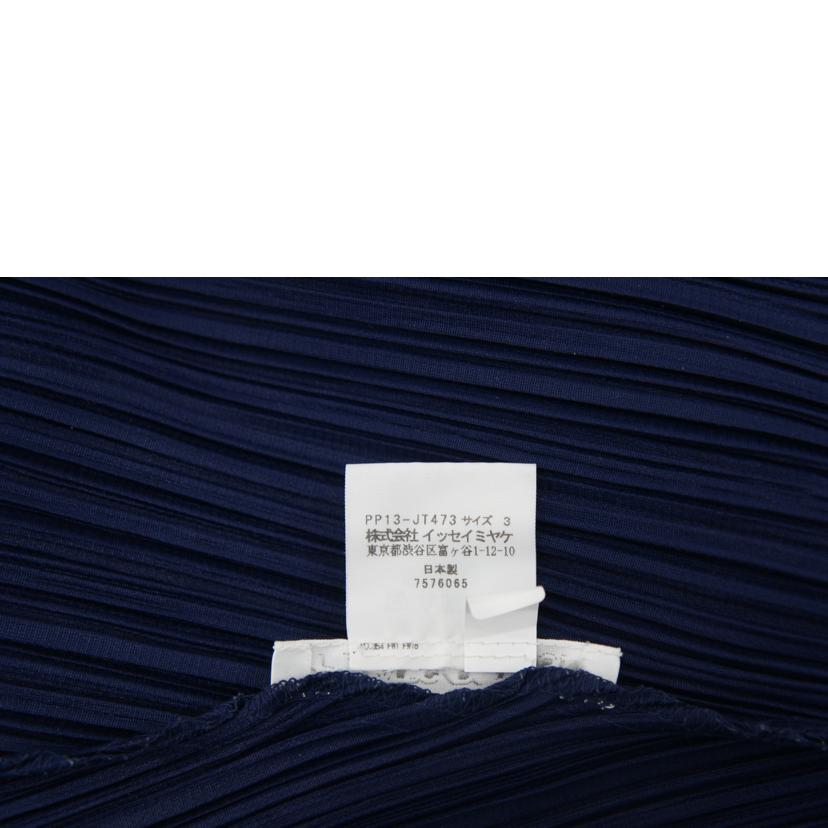 PLEATS　PLEASE　 プリーツプリーズ/PLEATS　PLEASE　イッセイミヤケ　アシンメトリー　カットソー　NV//Bランク/78