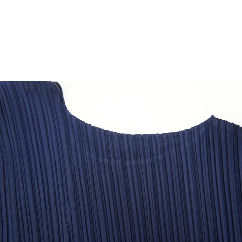 PLEATS　PLEASE　 プリーツプリーズ/PLEATS　PLEASE　イッセイミヤケ　アシンメトリー　カットソー　NV//Bランク/78