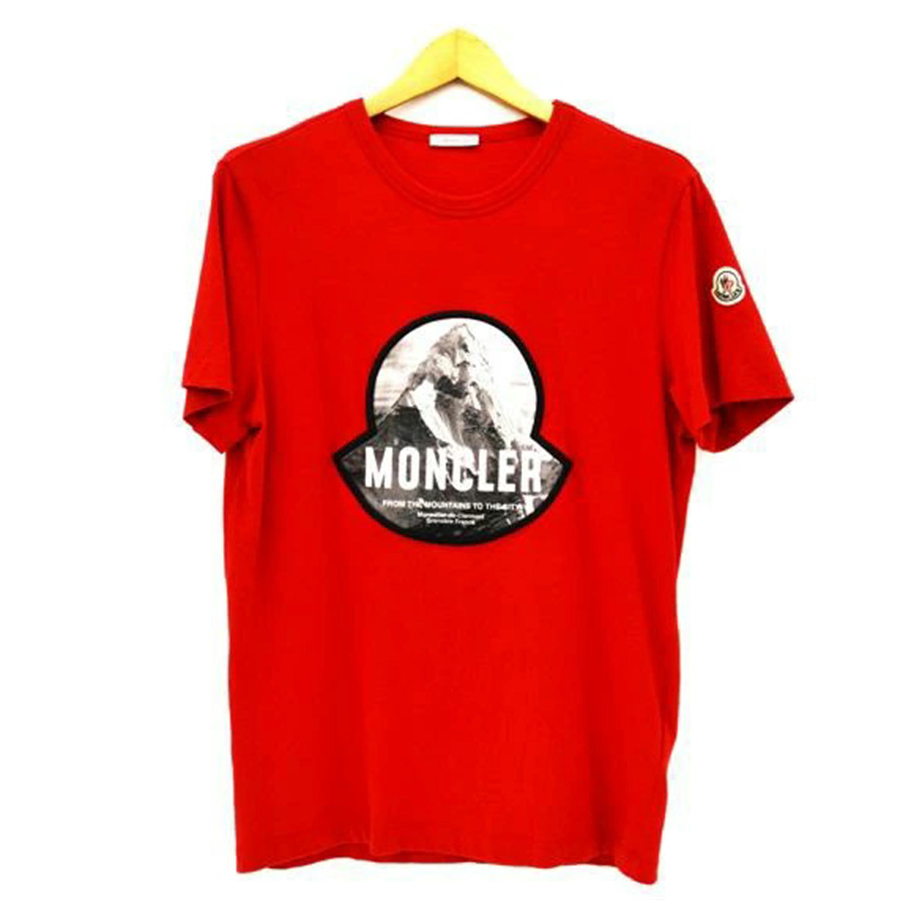 MONCLER モンクレール/MauntainロゴTシャツ（レッド）//ABランク/75