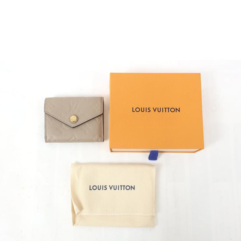 LOUIS VUITTON ルイ・ヴィトン/ポルトフォイユ ゾエ/モノグラム アンプラント 三つ折り財布 ベージュ/M69800//RFI*/ABランク/65