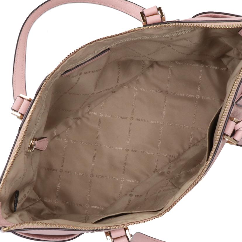 MICHAEL KORS マイケルコース/レザーMK柄トート/ピンク/チャーム付き/35T0GCFT3B//ABランク/42