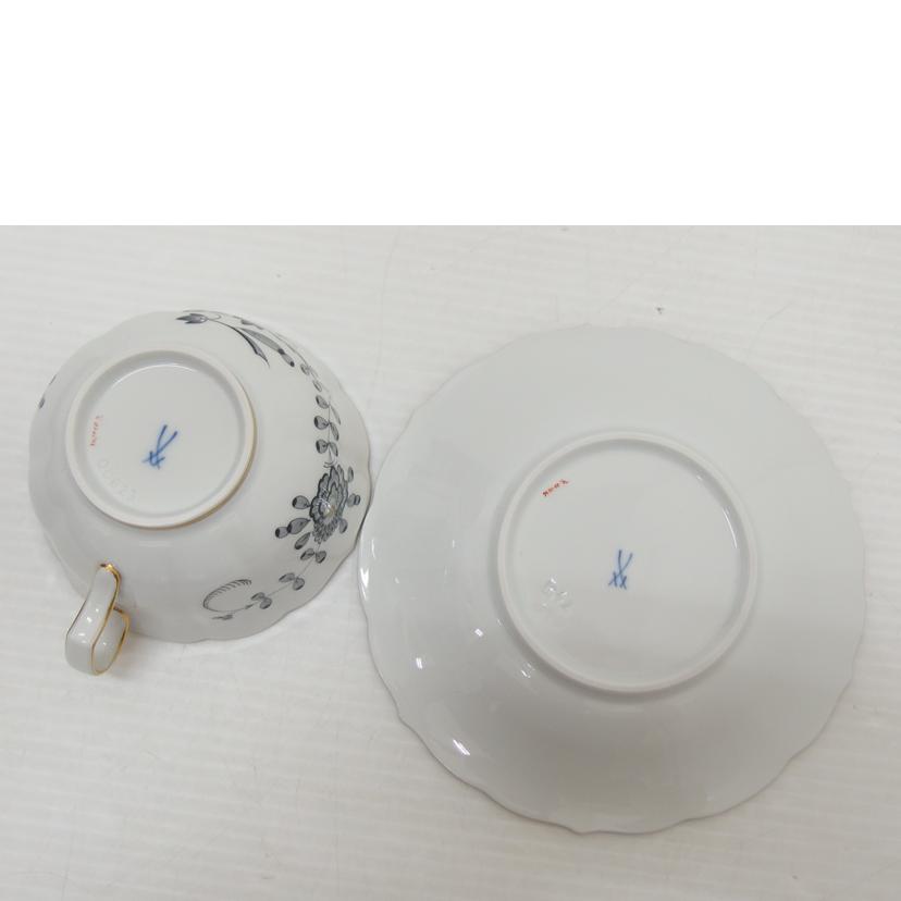 Meissen マイセン/ティーカップソーサー/ｲﾝﾄﾞの華//00623/Aランク/88