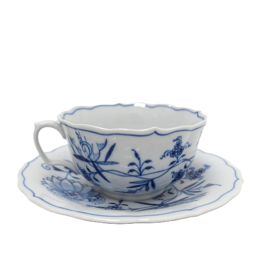 Meissen マイセン/ティーカップ＆ソーサー①/ﾌﾞﾙｰｵﾆｵﾝ//613/Aランク/88
