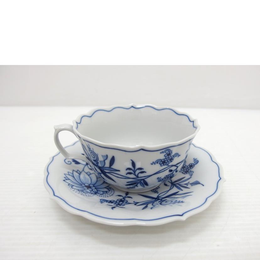 Meissen マイセン/ティーカップ＆ソーサー③/ﾌﾞﾙｰｵﾆｵﾝ//00623/Aランク/88