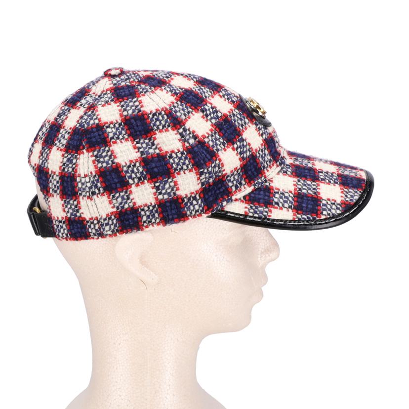 GUCCI グッチ/GGチェックツイードキャップ//56cm/ABランク/91