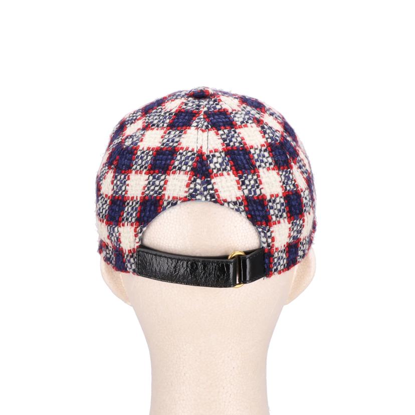 GUCCI グッチ/GGチェックツイードキャップ//56cm/ABランク/91