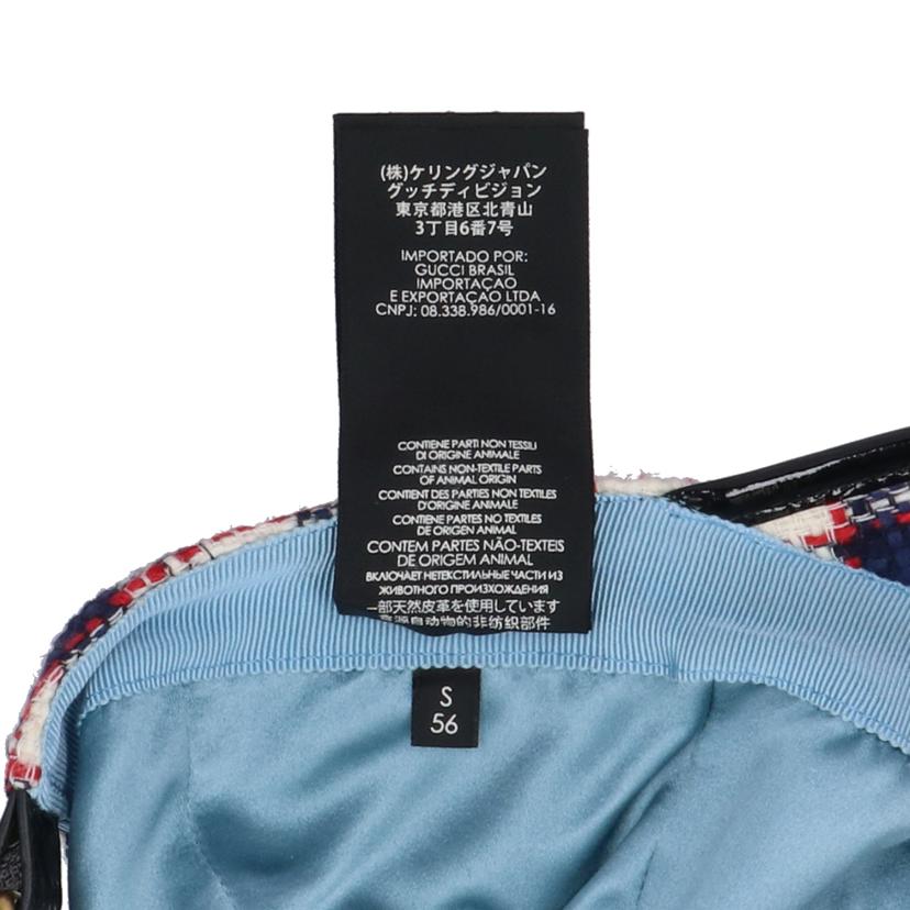 GUCCI グッチ/GGチェックツイードキャップ//56cm/ABランク/91