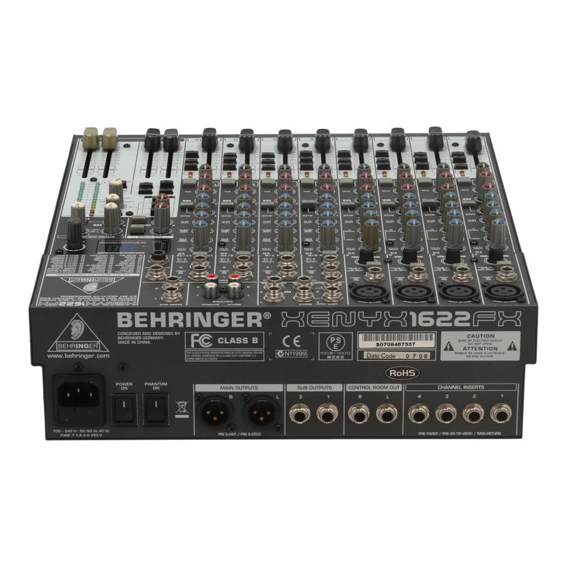 BEHRINGER ベリンガー　/アナログミキサー/XENYX 1622FX//S0709467557/Bランク/82