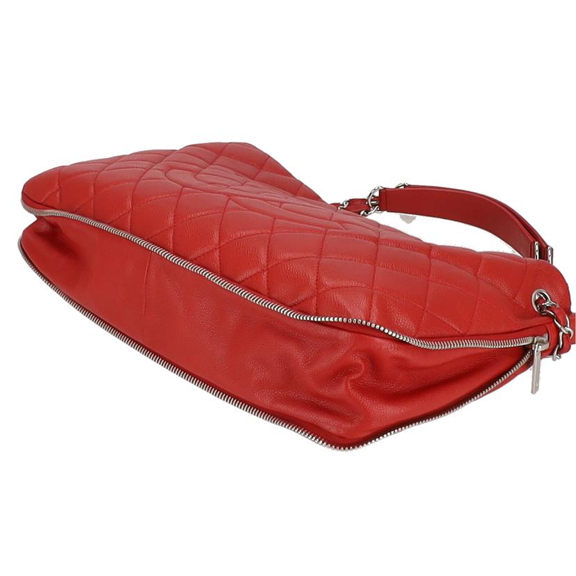 CHANEL シャネル/ソフトキャビアショルダー／レッド／SV金具/A66872//157*****/Aランク/75