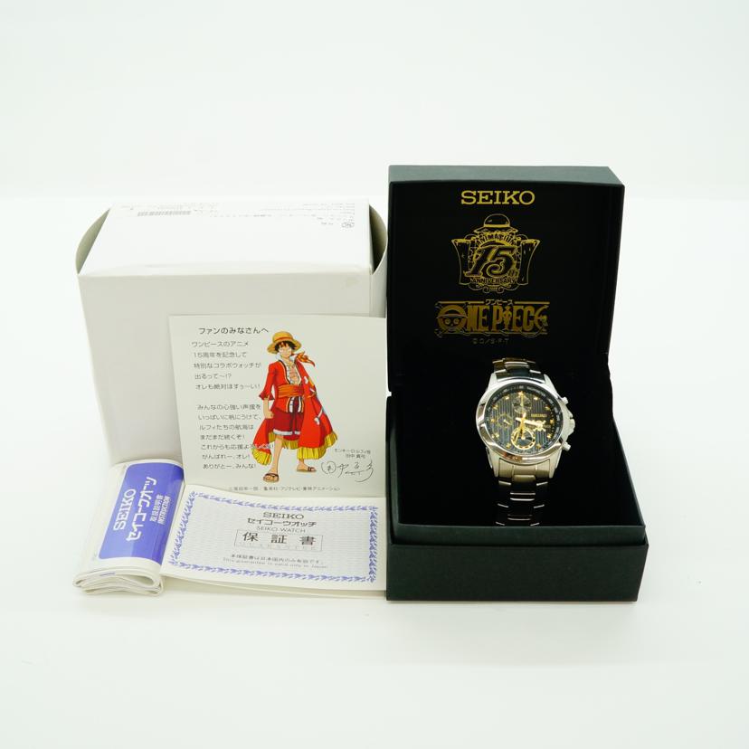 SEIKO セイコー/セイコークロノグラフ／ワンピース15周年モデル／クオーツ/7T92-HAS0//005******/Aランク/70