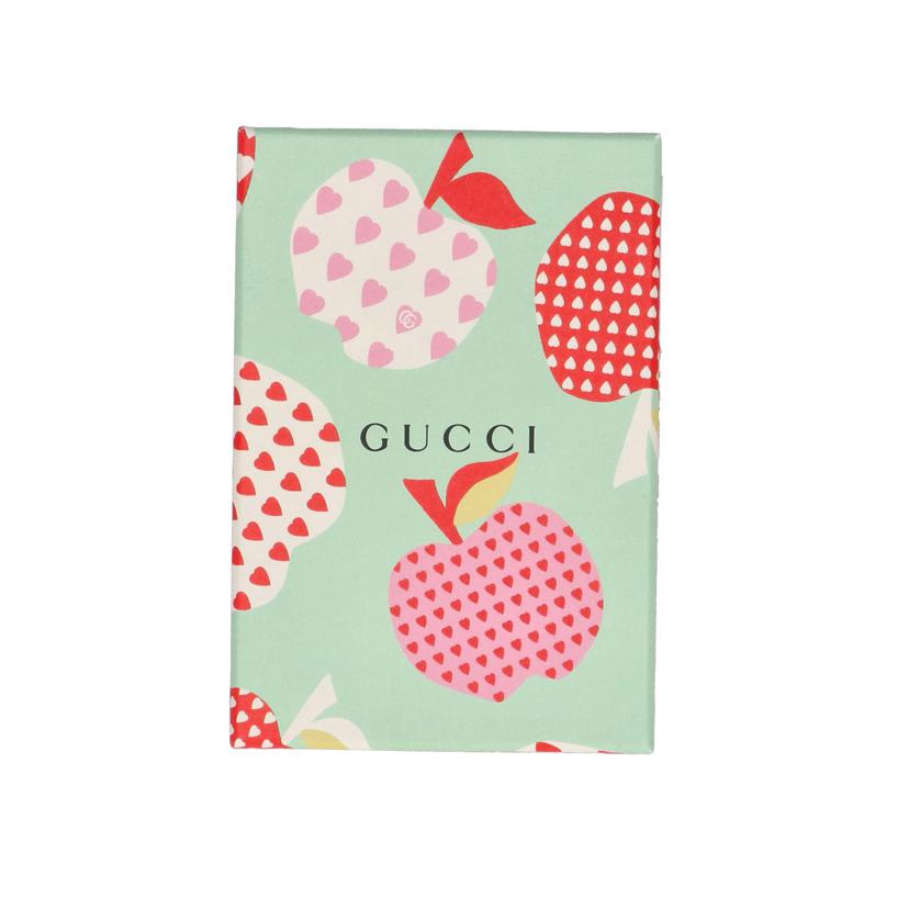 GUCCI グッチ/GGスプリーム　レ　ポム　アップルプリント二つ折り財布/663922//ABランク/75