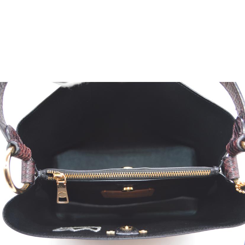 COACH コーチ/シグネチャーペブルレザーバケット/バスキアコラボ/C5787//F21**/Aランク/89