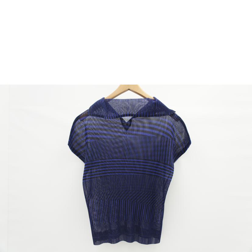 PLEATSPLEASE プリーツプリーズ/ストライプメッシュトップス/PP53-FH262//ABランク/75