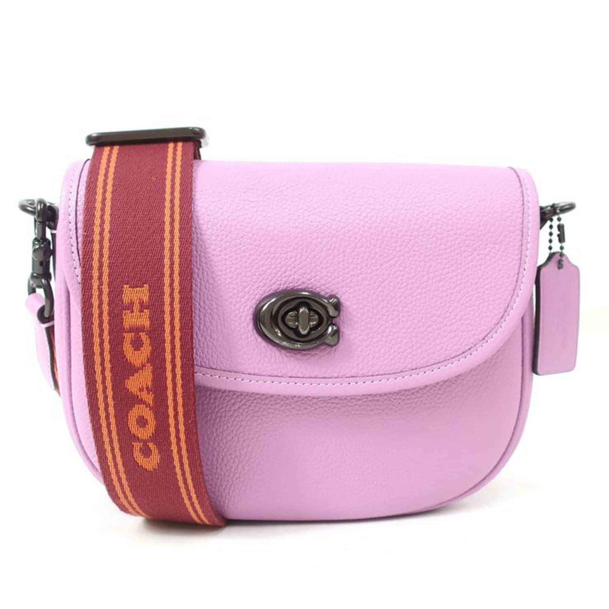 COACH コーチ/ウィロウ・サドルバッグ/ パープル ショルダーバッグ/CA094//ABランク/65
