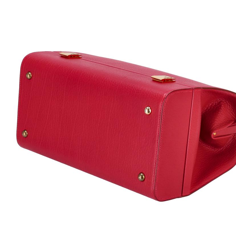 HERMES エルメス/サックマレットスティール／ルージュヴィフ／GD金具//〇X ***/ABランク/24