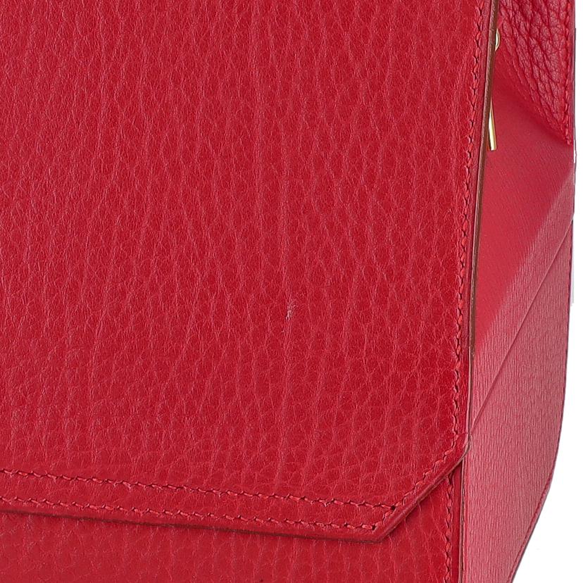 HERMES エルメス/サックマレットスティール／ルージュヴィフ／GD金具//〇X ***/ABランク/24