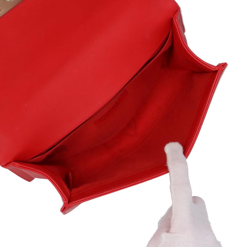 CHANEL/ボーイシャネルミディアムチェーンショルダー／ラフィア・ストロー/A67086//276*****/Aランク/24