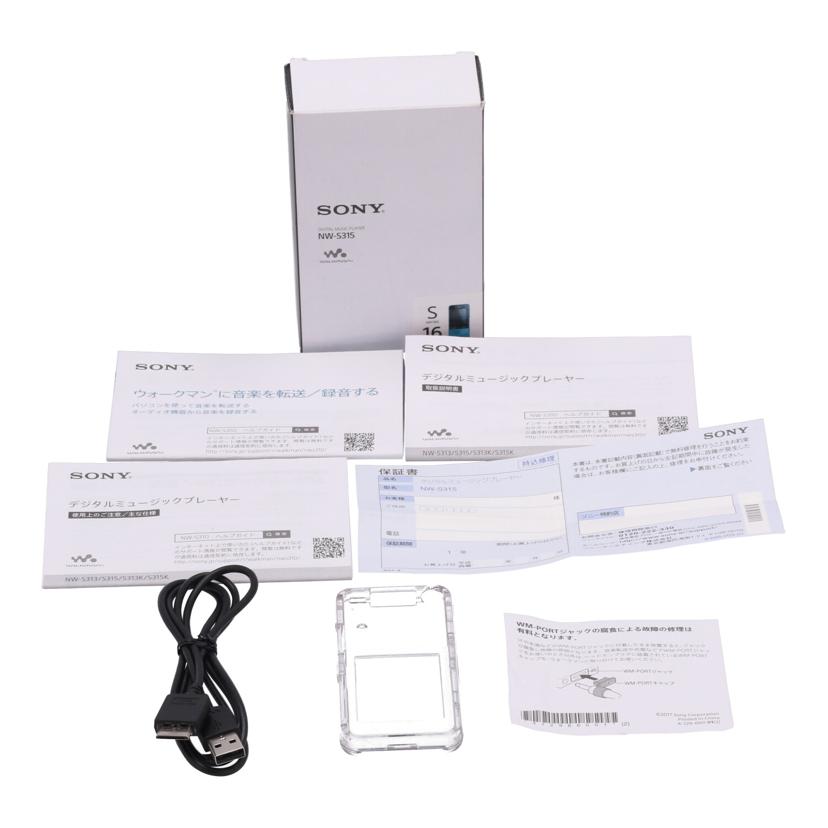 SONY ソニー/ウォークマン　16GB/NW-S315//2003649/Bランク/64