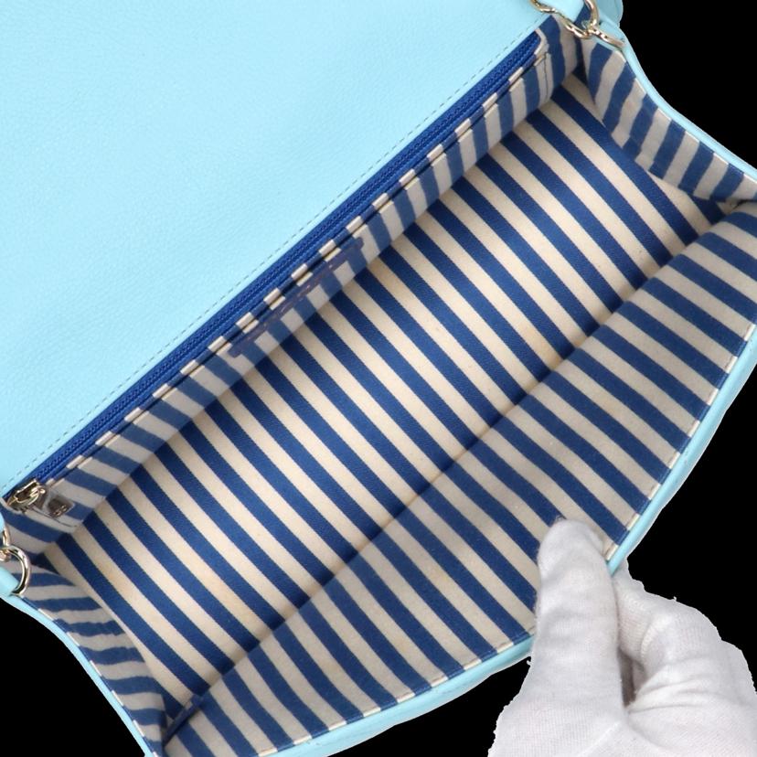 CHANEL シャネル/シェブロンVステッチチェーンショルダー／ライトブルー//271*****/SAランク/24