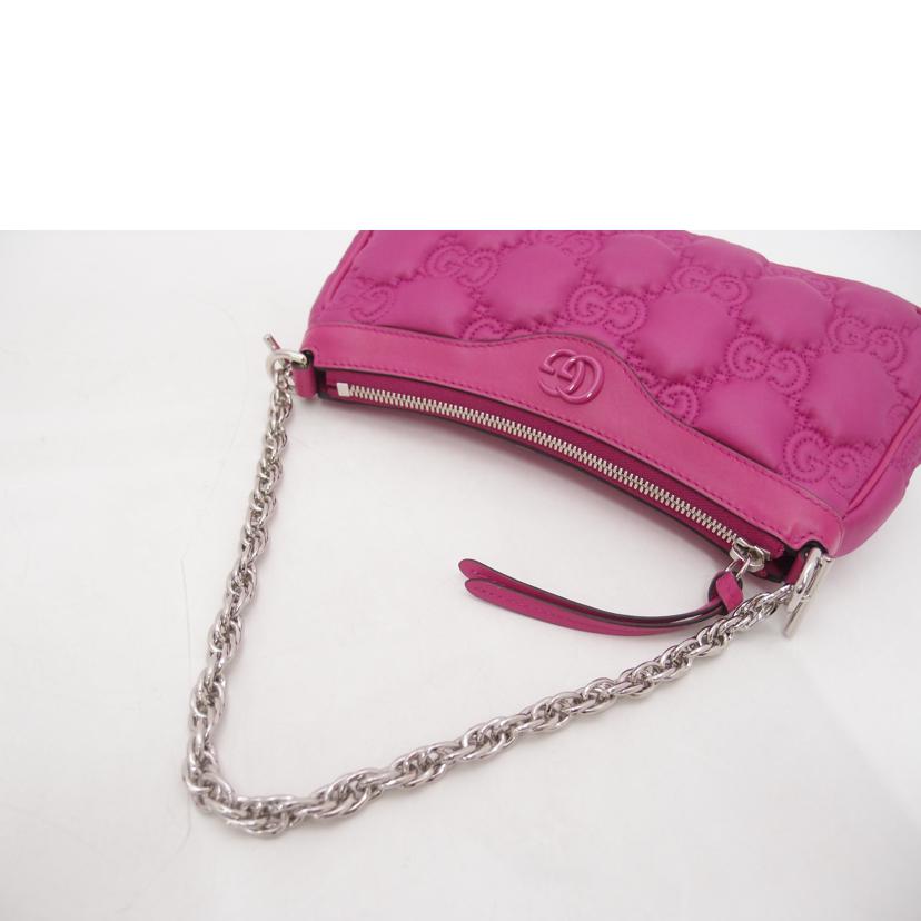 GUCCI グッチ/GGマトラッセ2wayナイロンショルダー/ピンク/735049//493***/SAランク/69