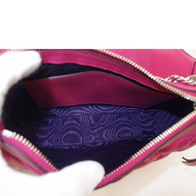 GUCCI グッチ/GGマトラッセ2wayナイロンショルダー/ピンク/735049//493***/SAランク/69