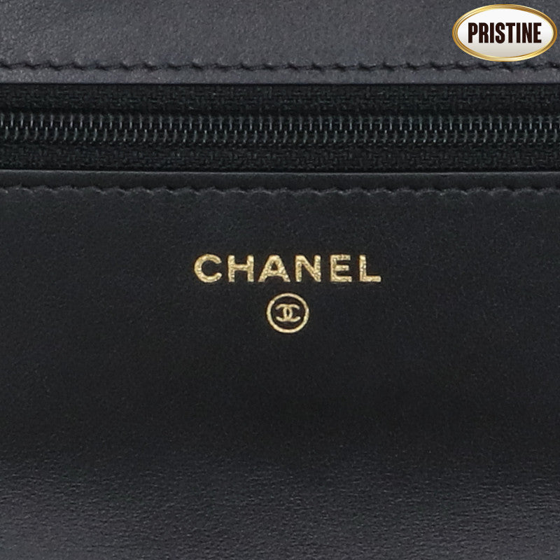 CHANEL シャネル/　シャネル19ツイードチェーンウォレットバッグ／ブラック×ホワイト/AS1160//U12*****/Aランク/24