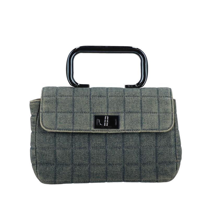 CHANEL/チョコバー2．55デニムハンドバッグ//669****/ABランク/24