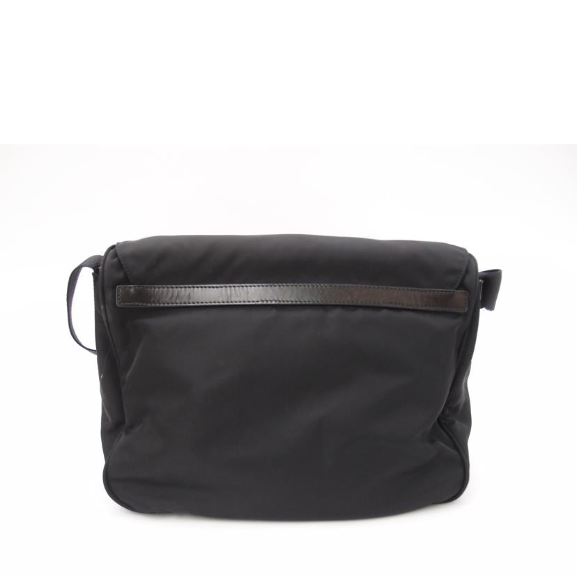 PRADA プラダ/ナイロンフラップショルダー／ブラック//165/ABランク/69