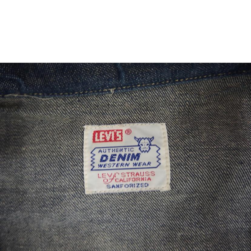 LEVIS ﾘｰﾊﾞｲｽ/LEVISデニムウエスタンシャツ／98年製／USA製/7205-1018//ABランク/82