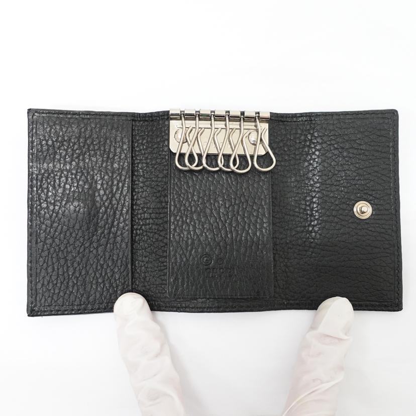 GUCCI グッチ/レザー6連キーケース/ブラック/150402//041*/ABランク/88